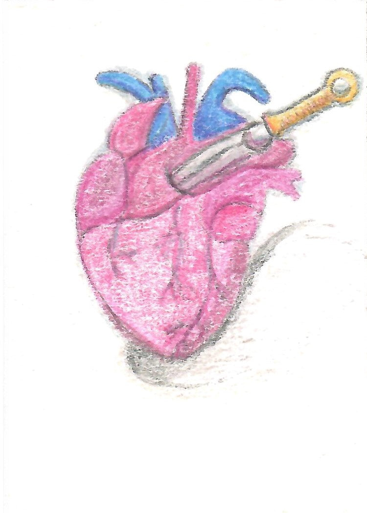 Dagger in the Heart ACEO Print