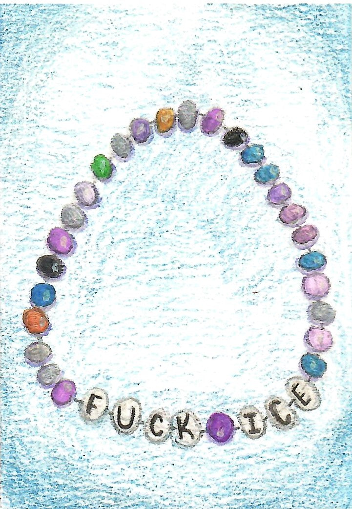F*ck ICE Bracelet ACEO Print