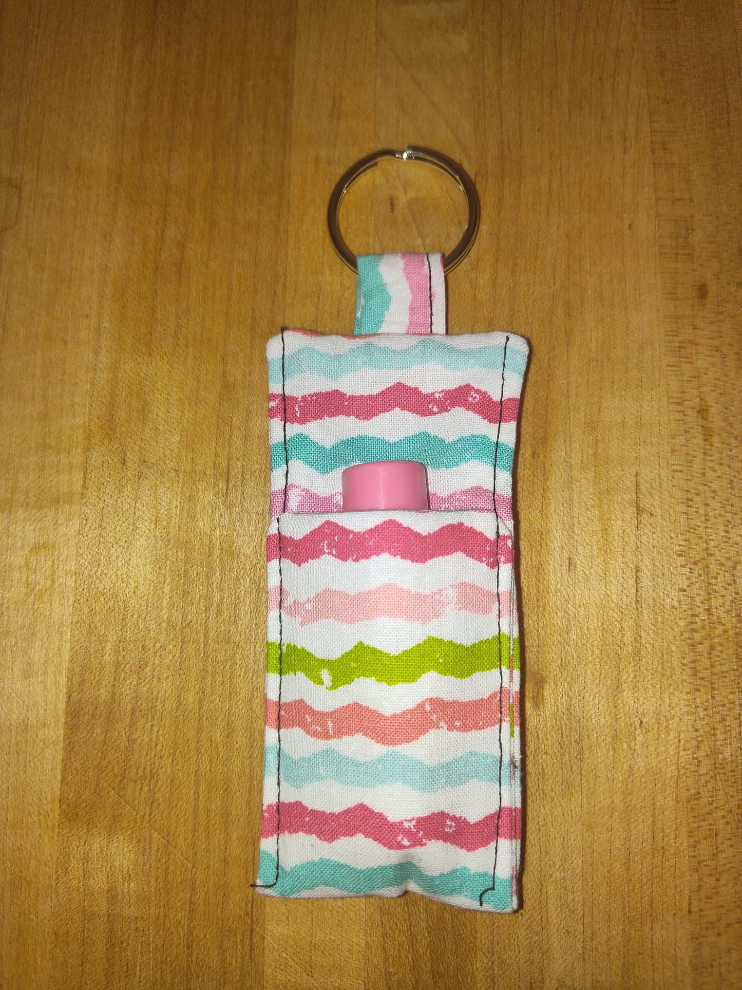 Keychain ChapStick holder