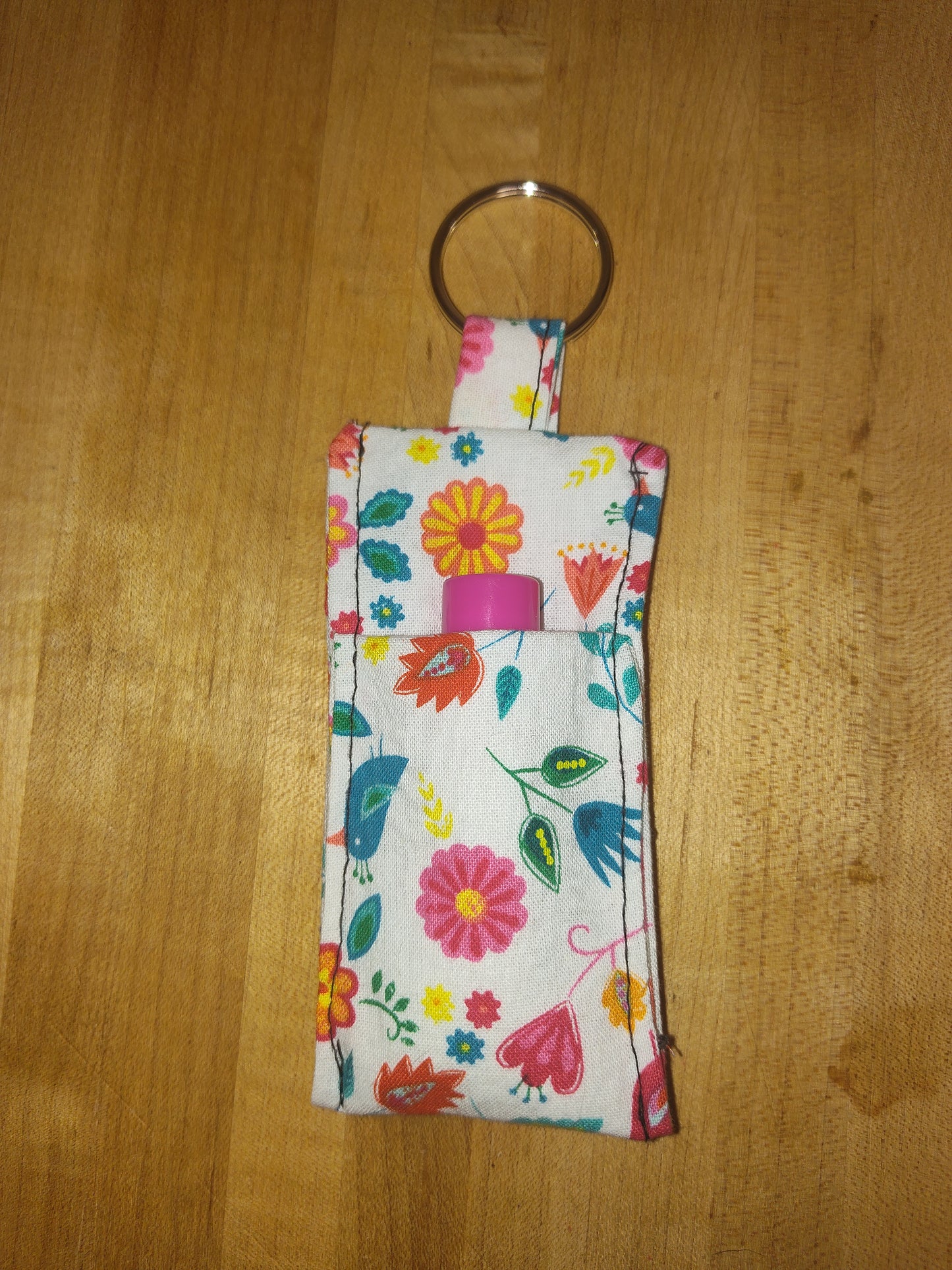 Keychain ChapStick holder